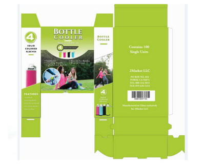 Bottle Sleeve Package layout by Uzo Design